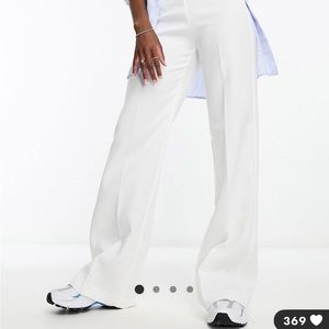 Mango Pleat Front Slouchy Tailored Pants